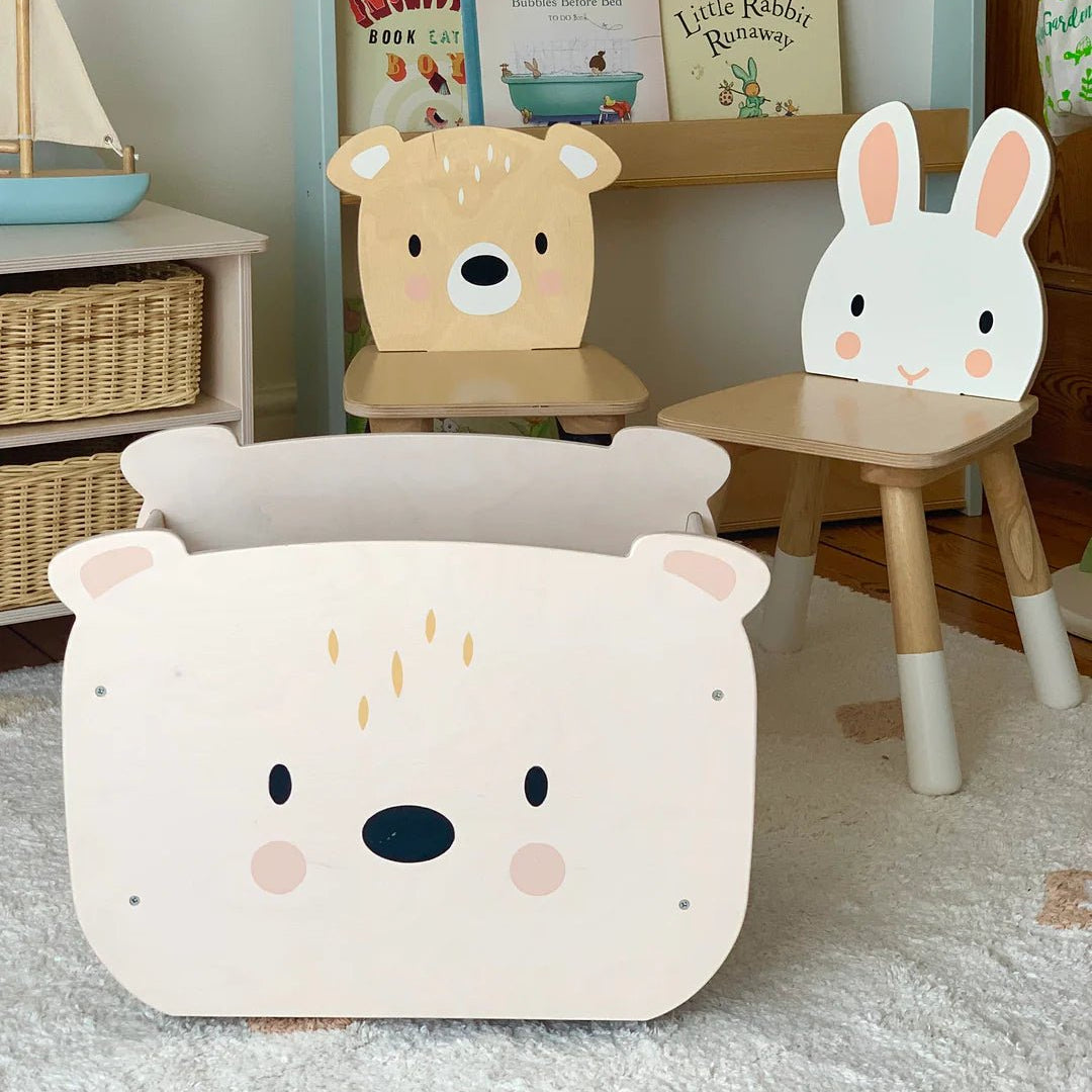 Forest Bear Chair - Wooden Toddler Seat by Tenderleaf Toys - Learning Bugs UK