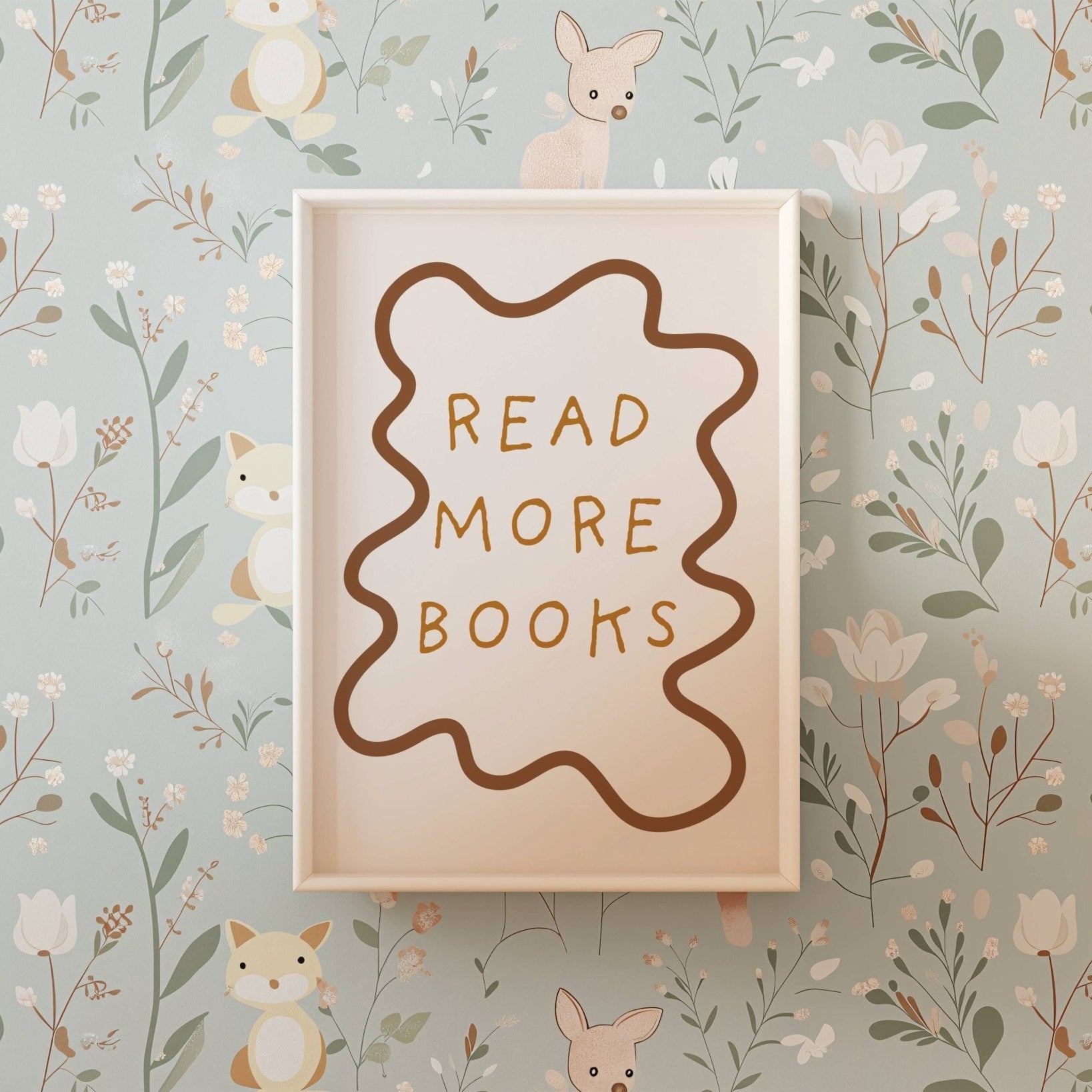 Buy Read More Books - Wavy Edition - Fine Art Print | for kids by Learning Bugs UK