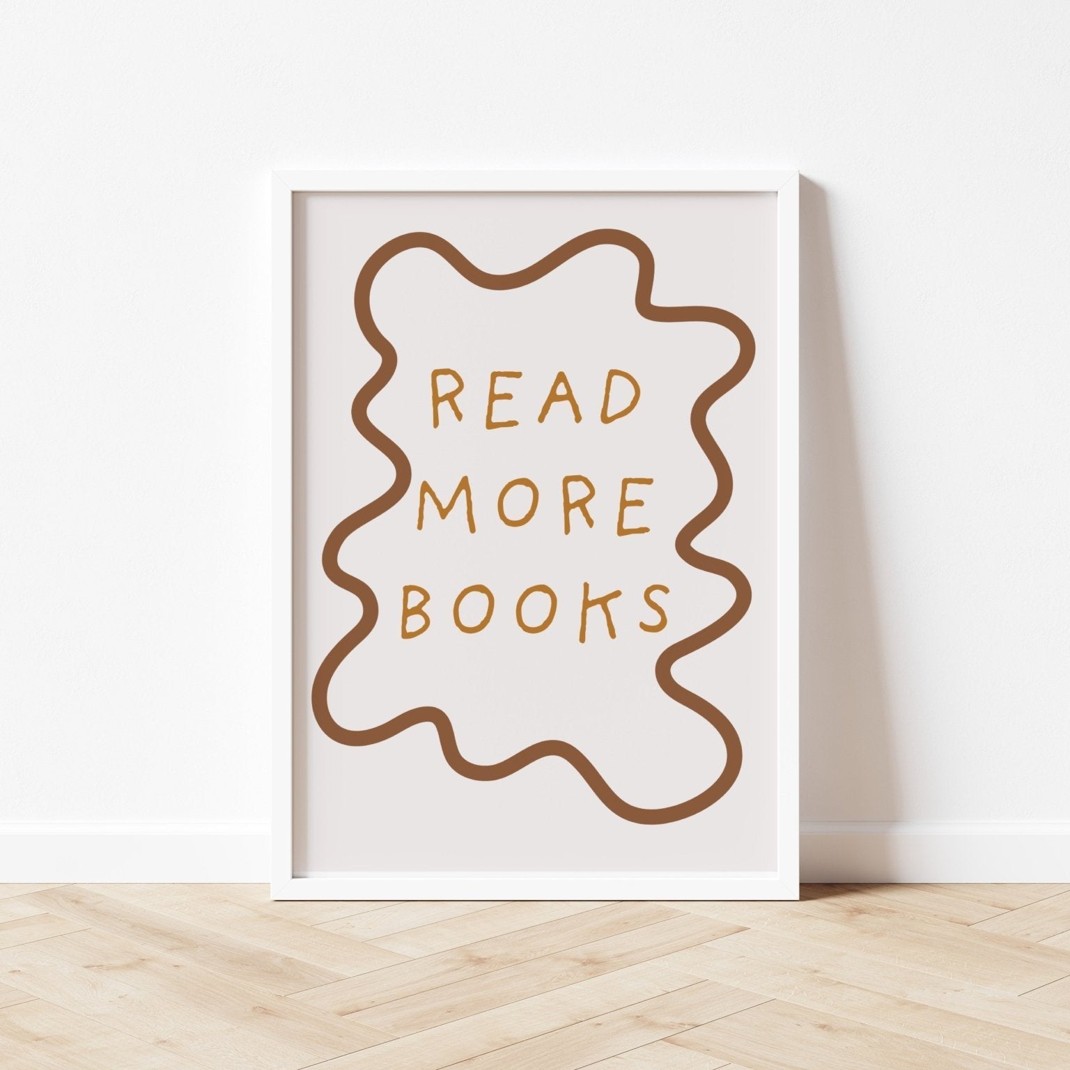 Buy Read More Books - Wavy Edition - Fine Art Print | for kids by Learning Bugs UK