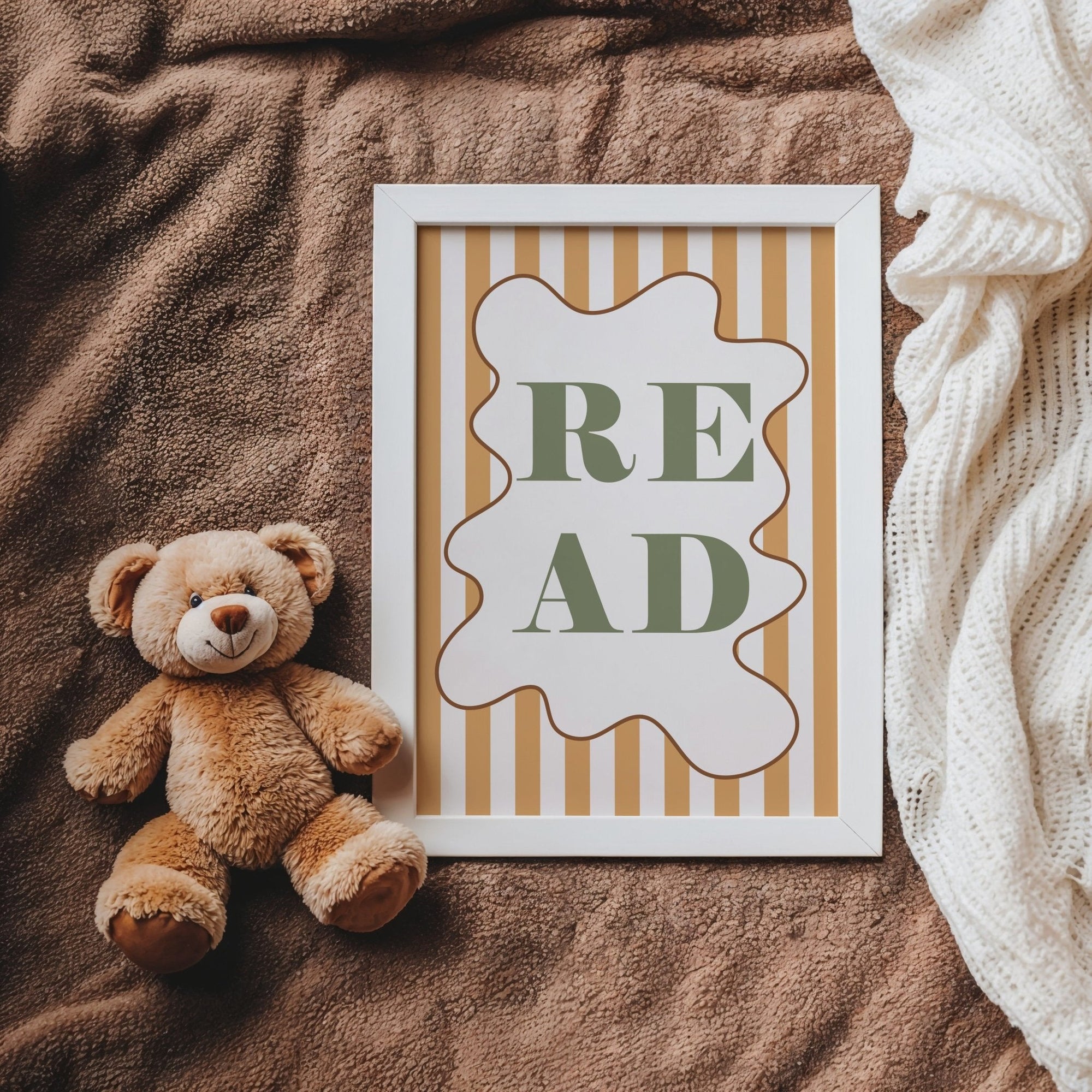 READ - Stripy Edition - Fine Art Print