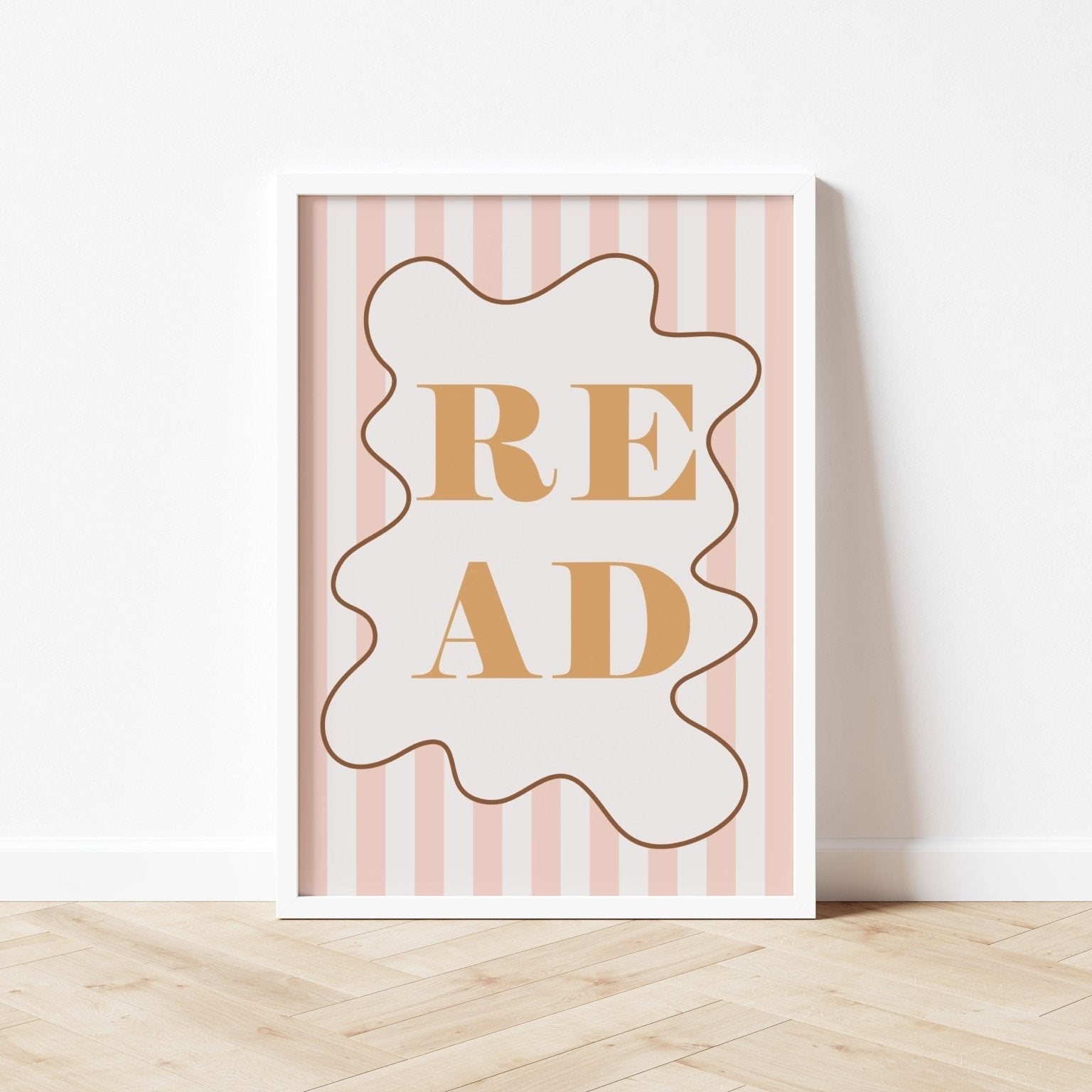 Buy READ - Stripy Edition - Fine Art Print | for kids by Learning Bugs UK