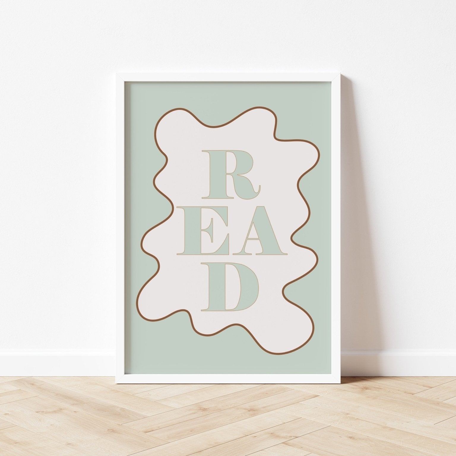 Buy READ - Wavy Edition - Fine Art Print | for kids by Learning Bugs UK