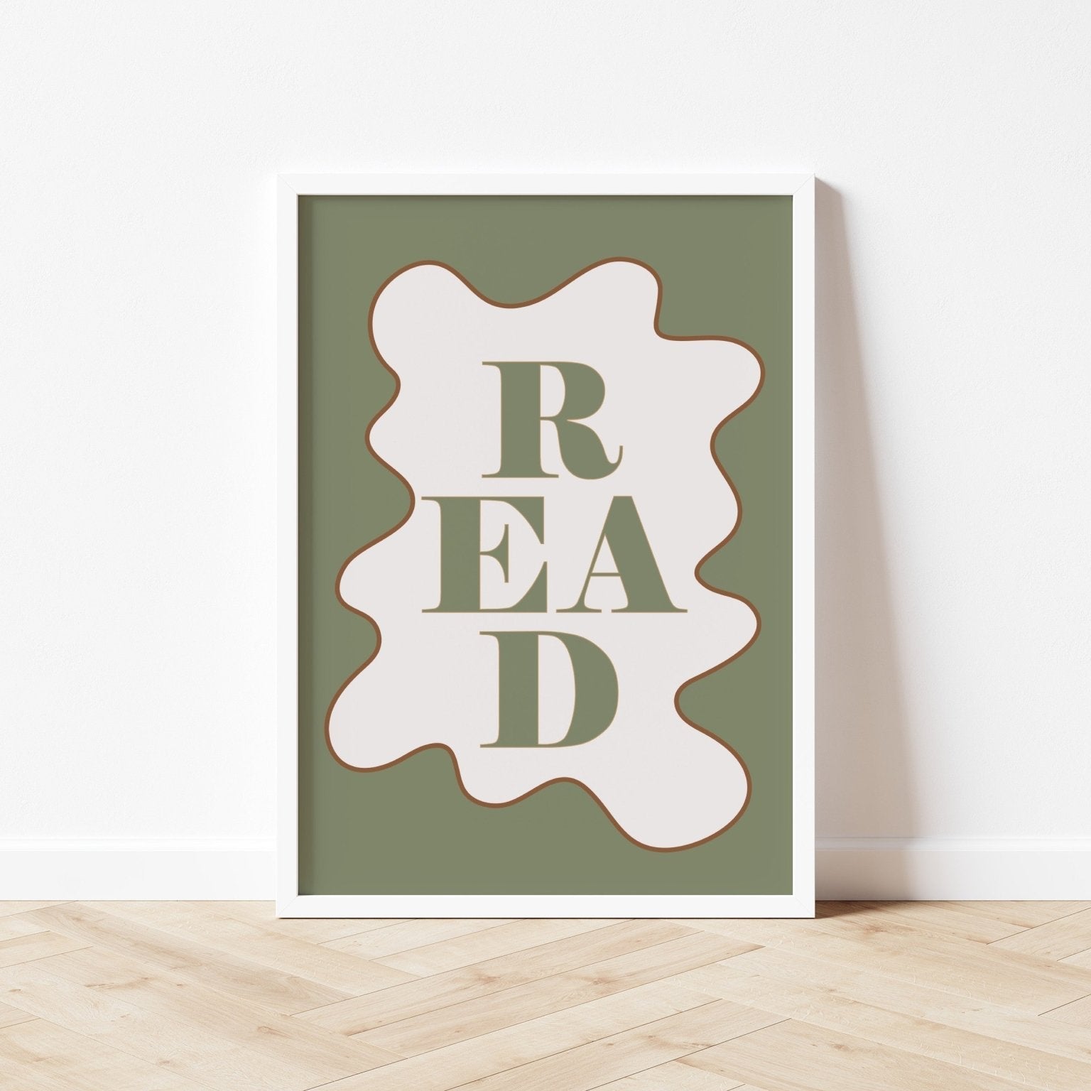Buy READ - Wavy Edition - Fine Art Print | for kids by Learning Bugs UK