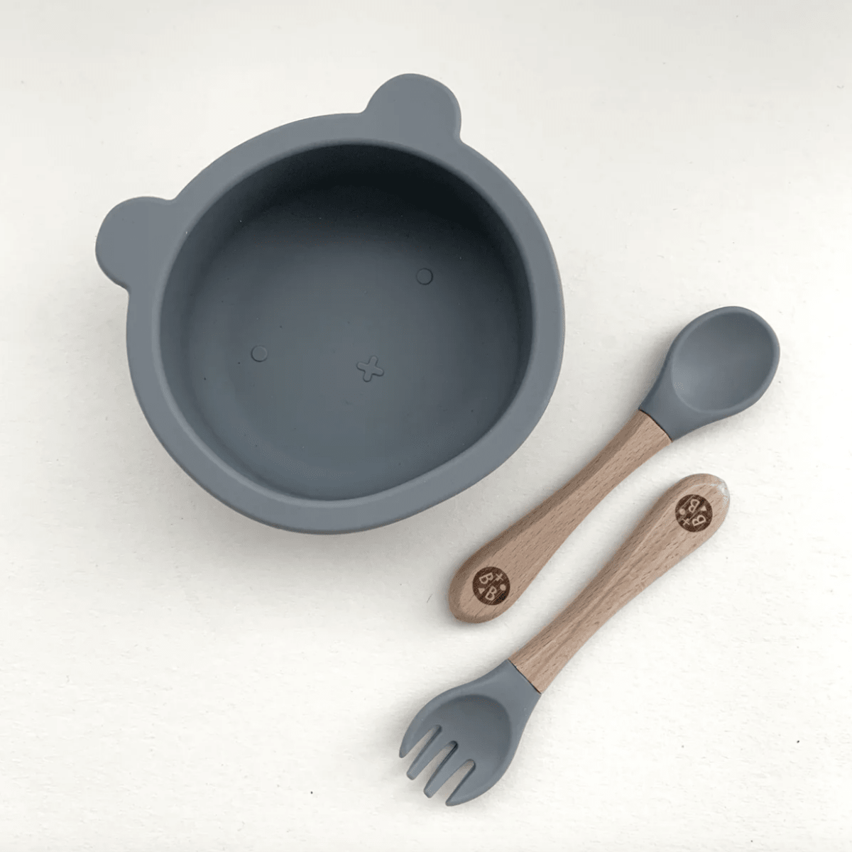 Cub Silicone Dinnertime Set – for children, available at Learning Bugs UK