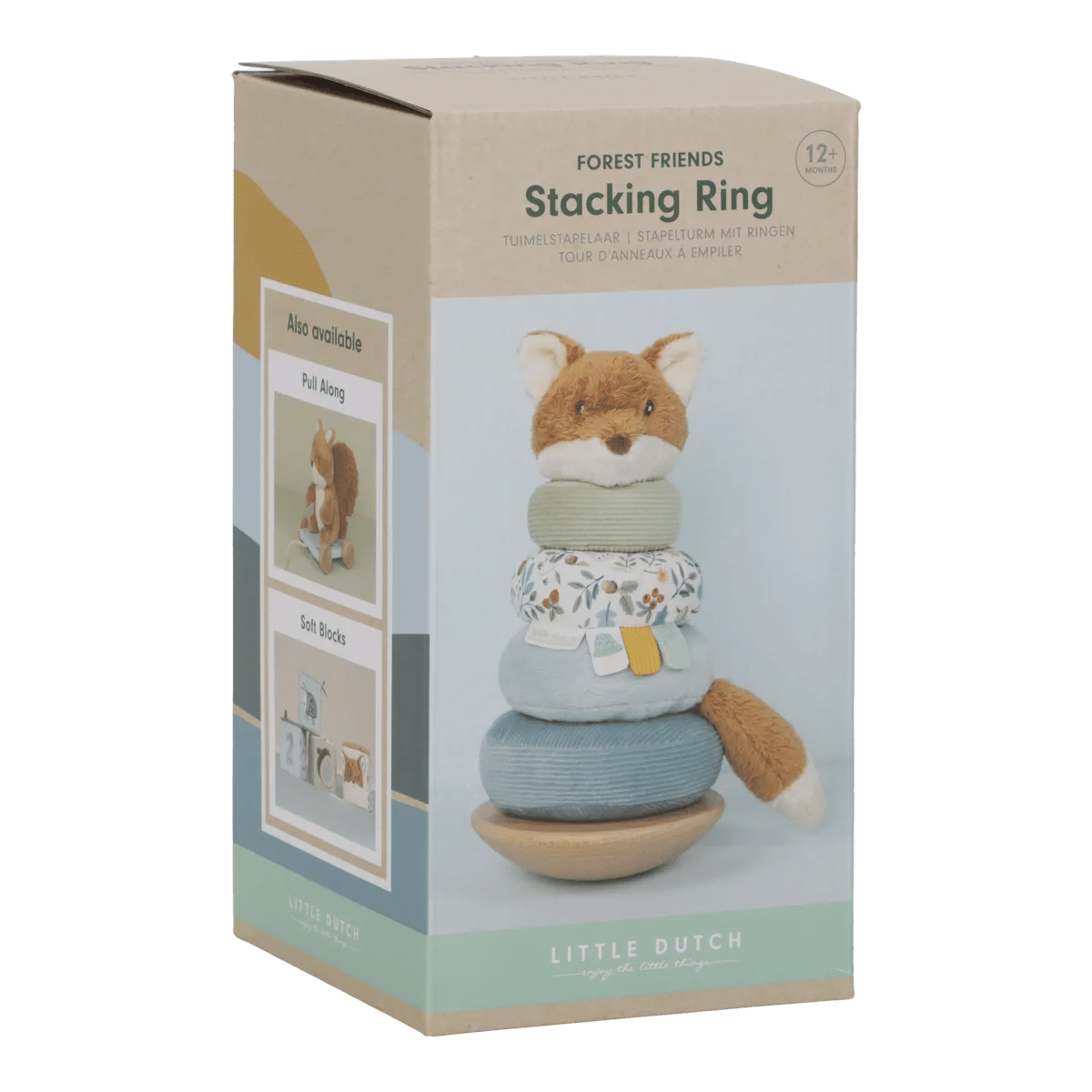 Rocking Ring Stacker Soft FSC Forest Friends – for children, available at Learning Bugs UK