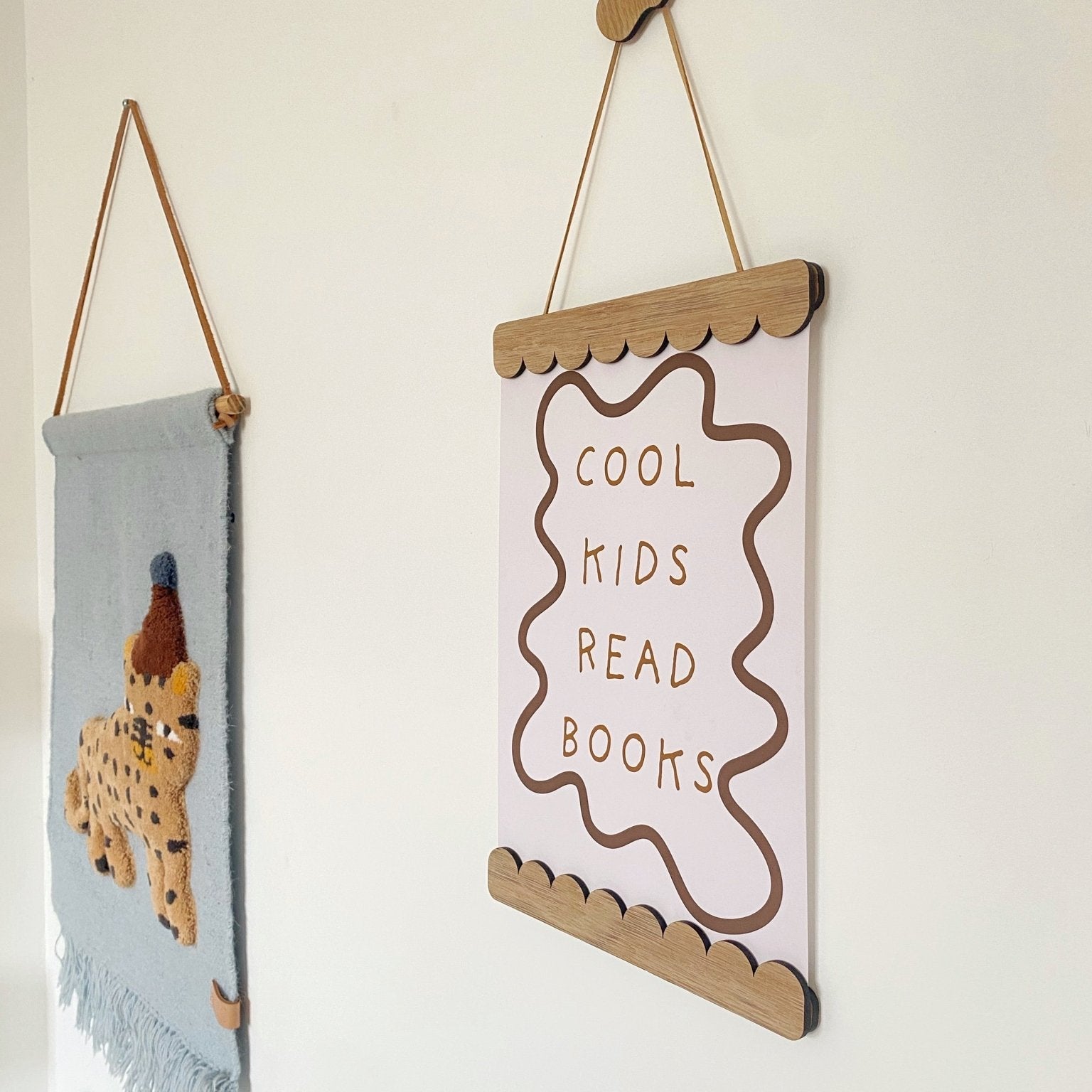 Buy Scalloped Magnetic Picture Frame - Oak | Wall Hangings / Display for kids by Learning Bugs UK