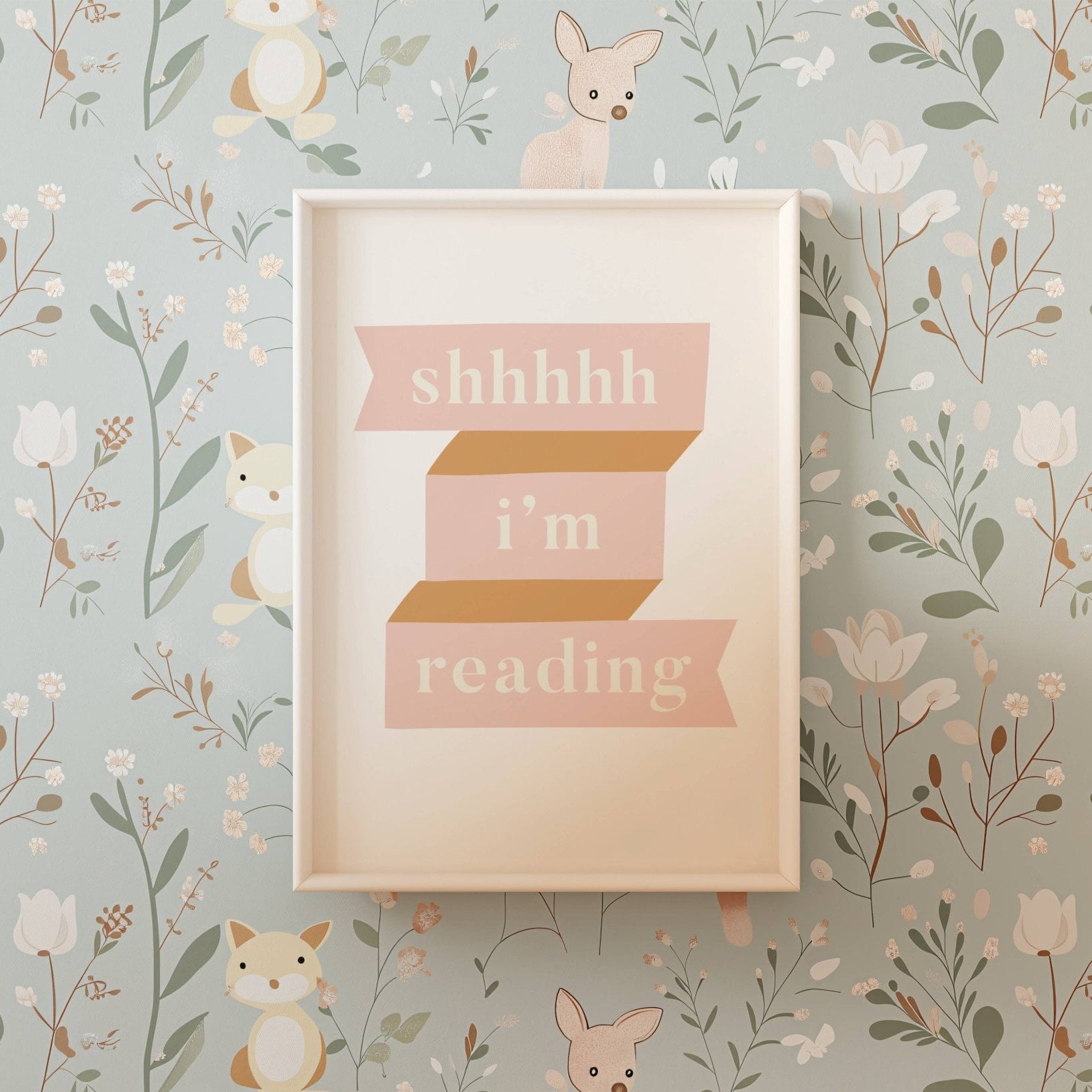 Buy Shhhh I'm Reading - Fine Art Print | for kids by Learning Bugs UK