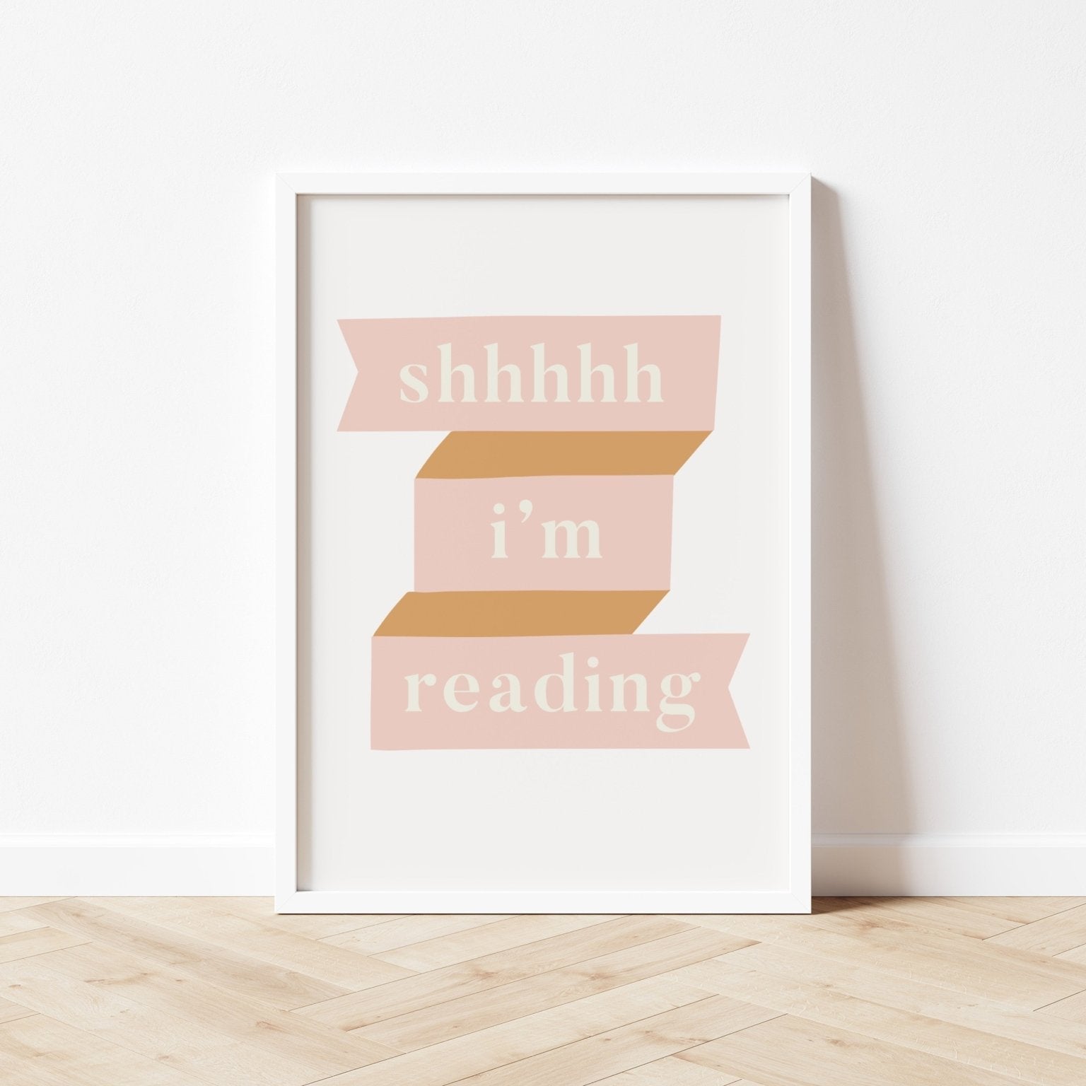 Buy Shhhh I'm Reading - Fine Art Print | for kids by Learning Bugs UK