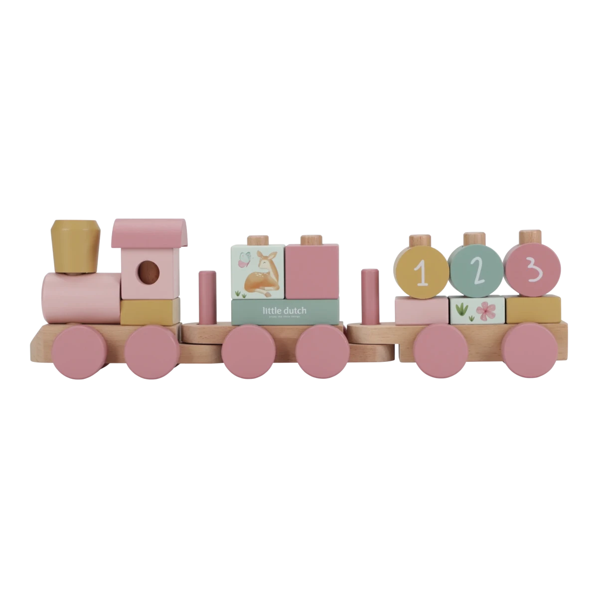 Little Dutch Fairy Garden Stacking Train – Stacking & Building Toys for children, available at Learning Bugs UK
