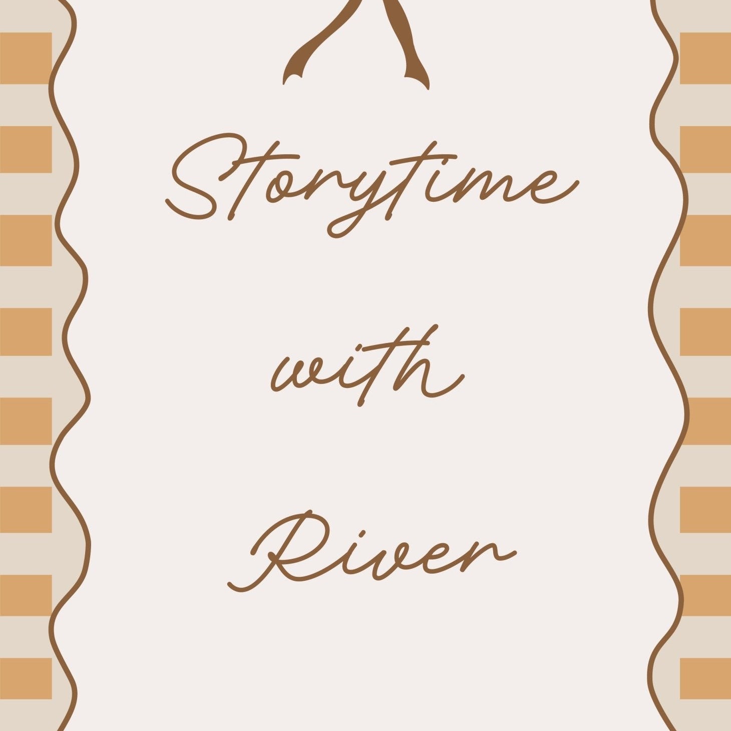 Buy Storytime With (Personalised Print) - Checkerboard Edition | Print for kids by Learning Bugs UK