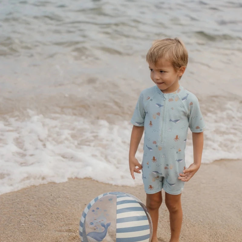 Little Dutch Inflatable Beach Ball 35cm - Ocean World & Dreamy Mermaid – Beach Ball for children, available at Learning Bugs UK