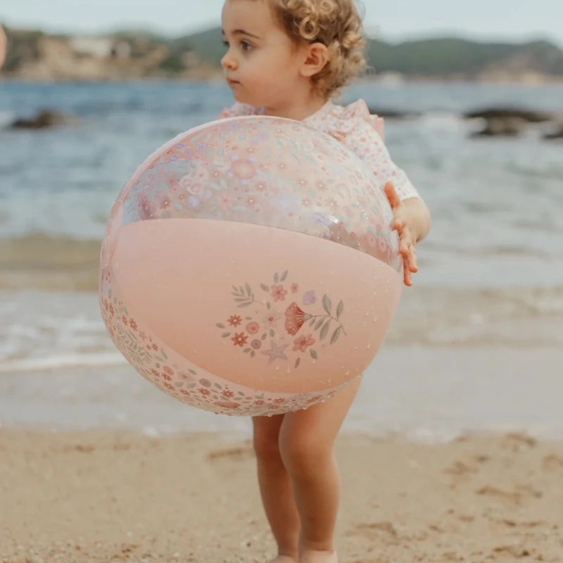 Little Dutch Inflatable Beach Ball 35cm - Ocean World & Dreamy Mermaid – Beach Ball for children, available at Learning Bugs UK