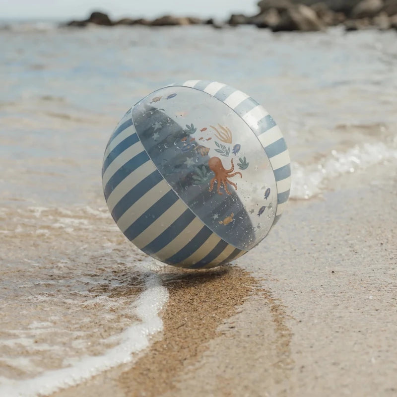 Little Dutch Inflatable Beach Ball 35cm - Ocean World & Dreamy Mermaid – Beach Ball for children, available at Learning Bugs UK
