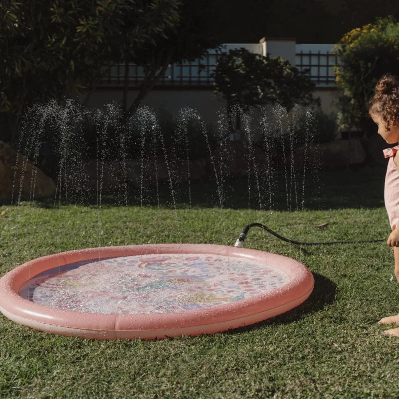 Little Dutch Sprinkler Mat 150cm - Ocean World & Dreamy Mermaid – Sprinkler Mat for children, available at Learning Bugs UK