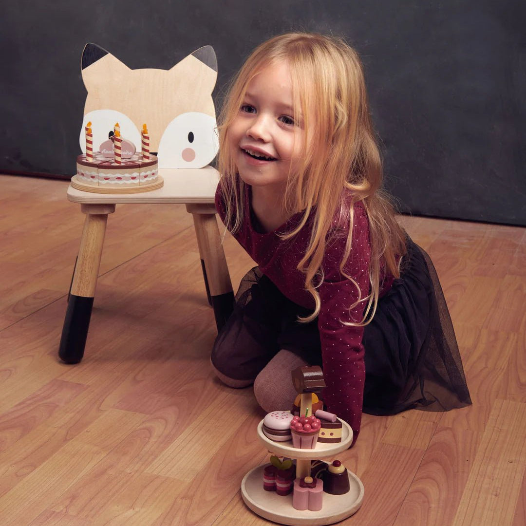 Buy Forest Fox Chair - Wooden Toddler Seat | for kids by Learning Bugs UK