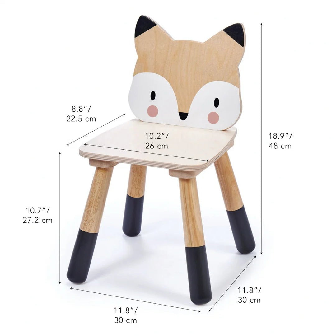 Buy Forest Fox Chair - Wooden Toddler Seat | for kids by Learning Bugs UK