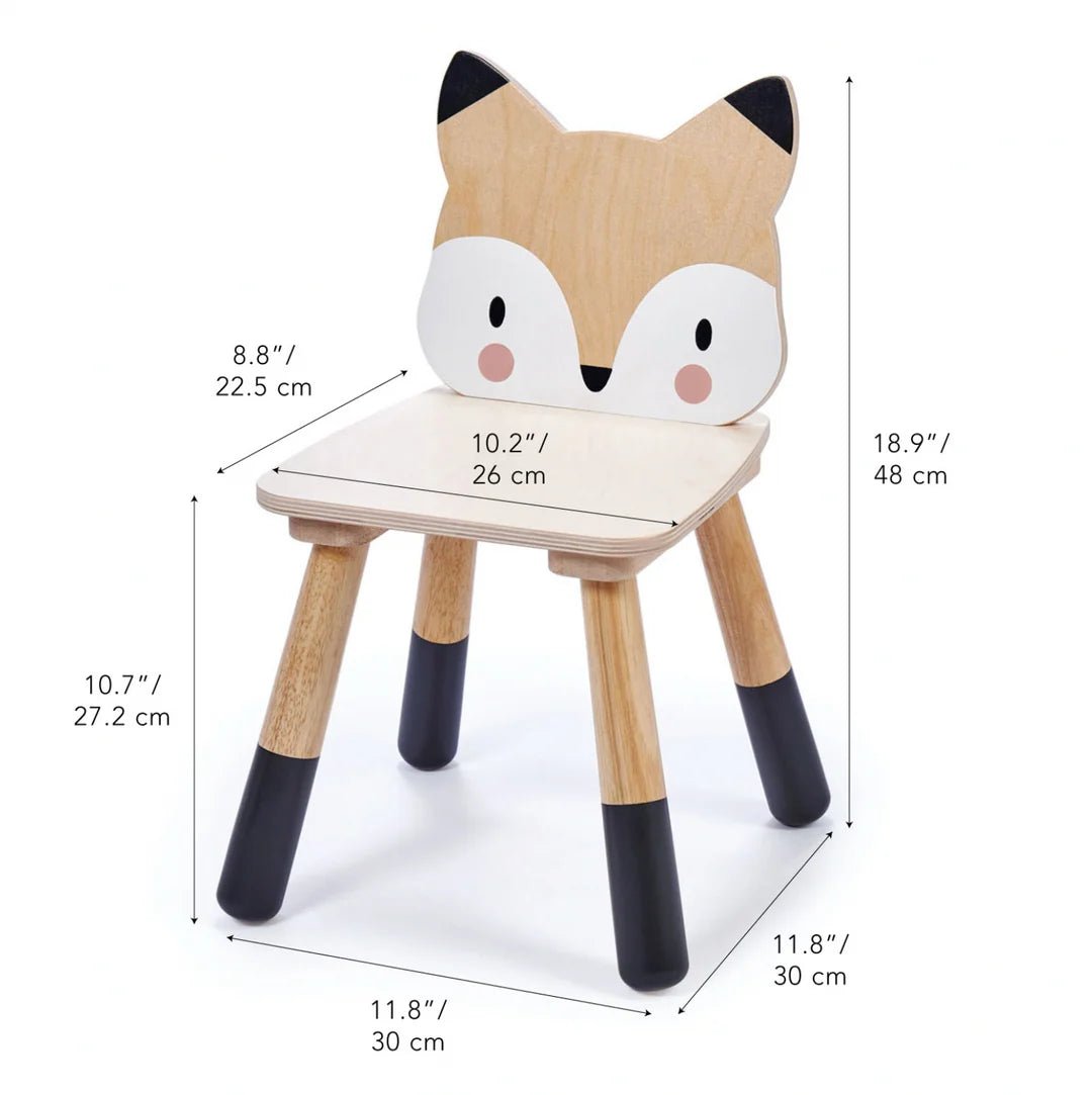 Buy Forest Fox Chair - Wooden Toddler Seat | for kids by Learning Bugs UK