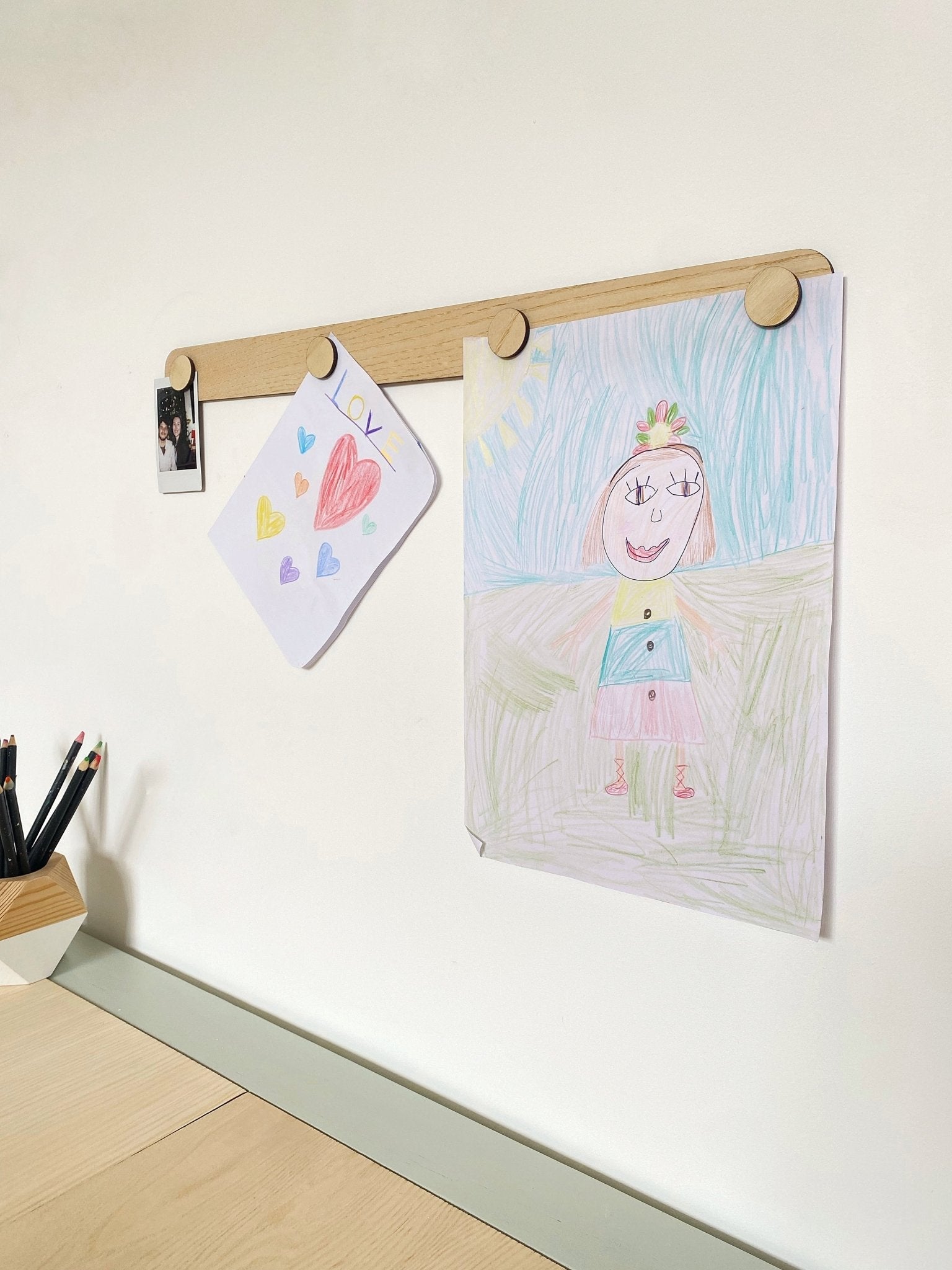 Buy The Art Display Bar - Straight - Ash | Wall Hangings / Display for kids by Learning Bugs UK