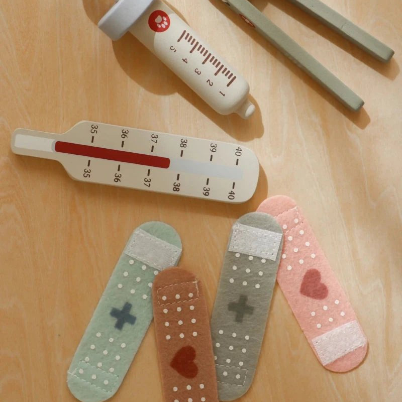Little Dutch Wooden Vet Set and Plush Dog Bundle – Doctor & Vet Sets for children, available at Learning Bugs UK