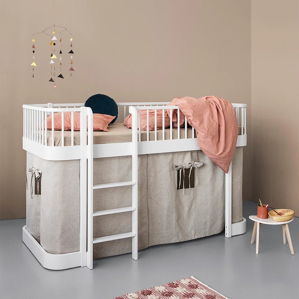 Mini+ Low Loft Bed - White – Loft Beds for children, available at Learning Bugs UK