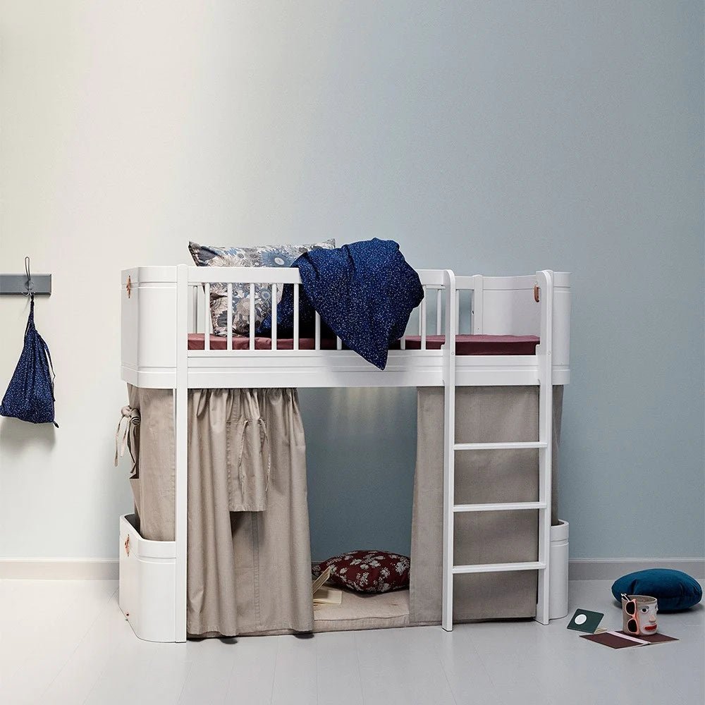 Mini+ Low Loft Bed - White – Loft Beds for children, available at Learning Bugs UK