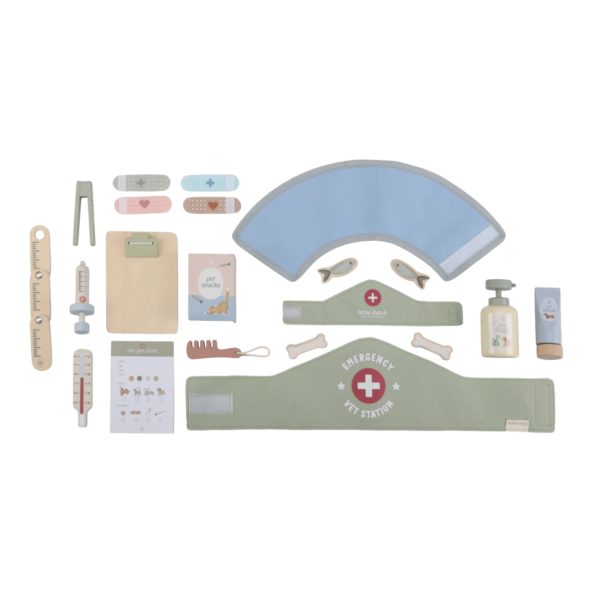 Little Dutch Wooden Vet Set and Plush Dog Bundle – Doctor & Vet Sets for children, available at Learning Bugs UK