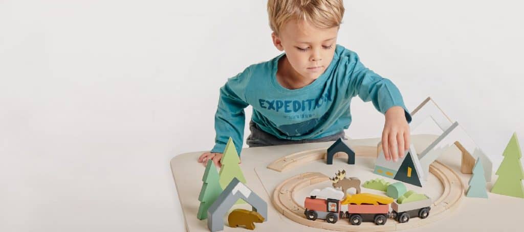 Tender Leaf - Treetops Train Set by Tenderleaf Toys - Learning Bugs UK