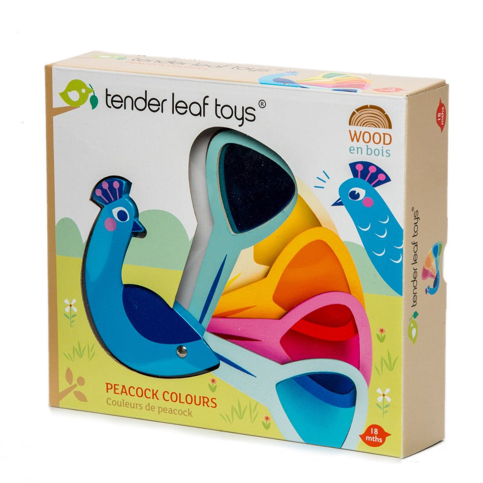 Tender Leaf Peacock Colours by Tenderleaf Toys - Learning Bugs UK