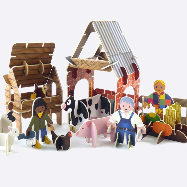 Playpress - Farmyard Eco-Friendly Playset by Playpress - Learning Bugs UK