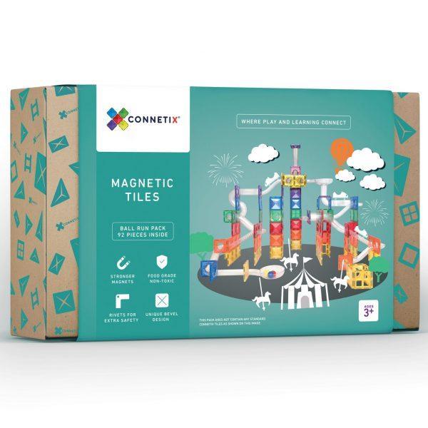 Connetix Tiles 92 piece Ball Run Pack by Connetix - Learning Bugs UK