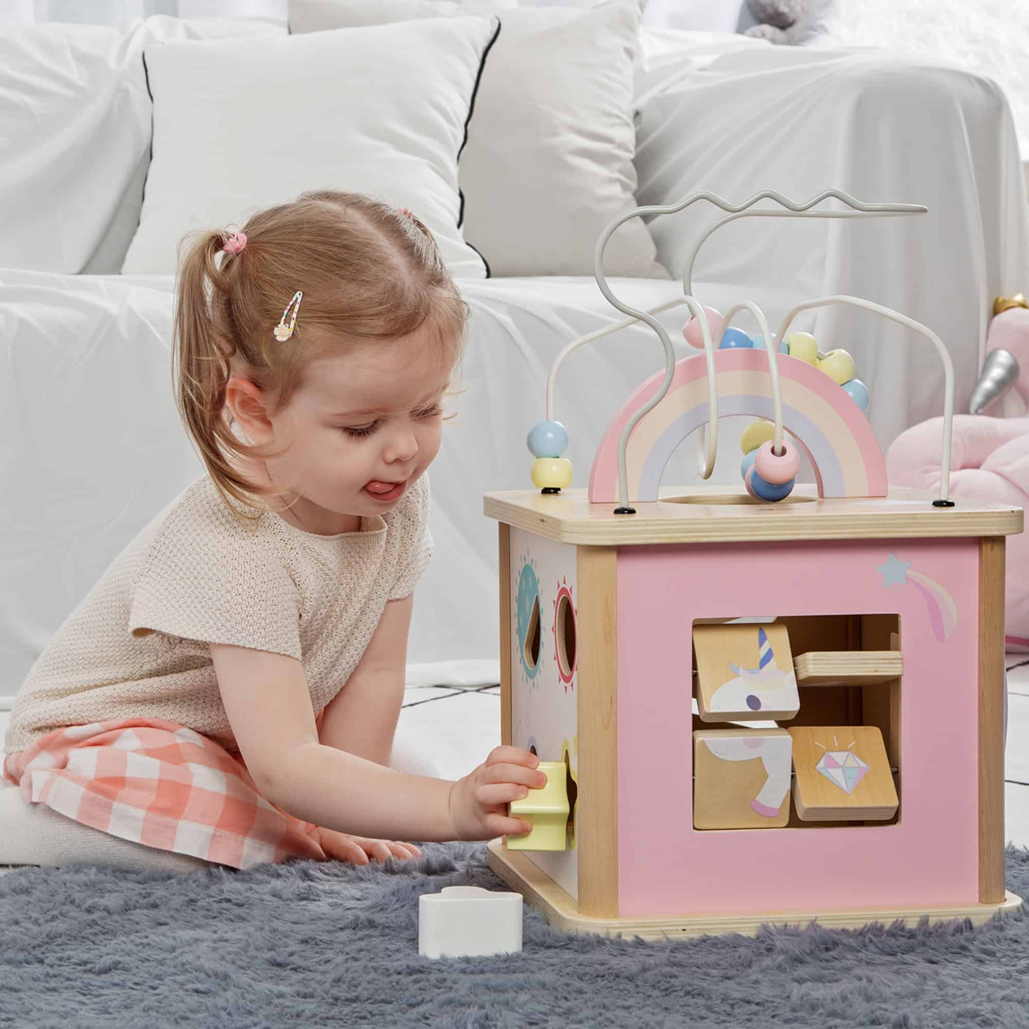 Classic World Dream Activity Cube by Classic World Toys - Learning Bugs UK
