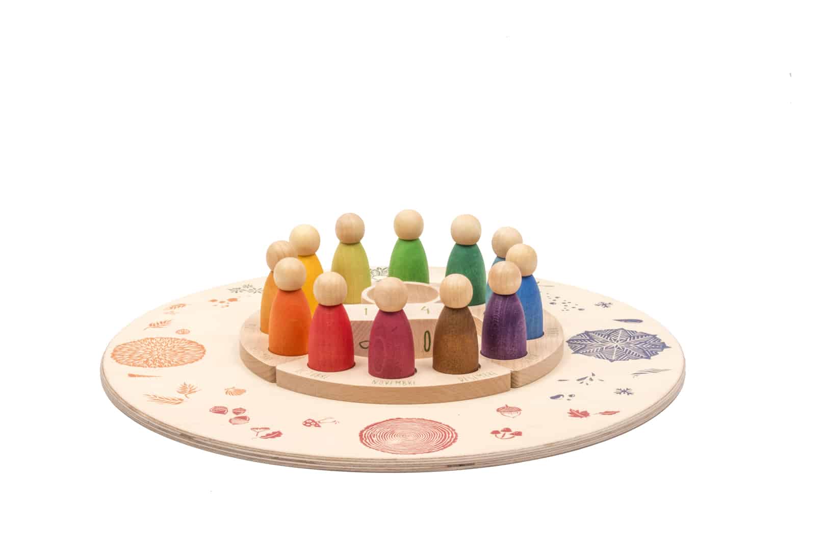 Grapat Platform 4 Seasons 4 Elements - Wooden Play Base by Grapat - Learning Bugs UK