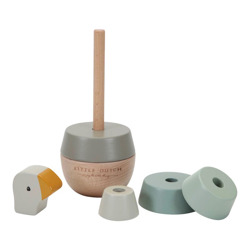 Little Dutch Ring Stacker Little Goose by Little Dutch - Learning Bugs UK