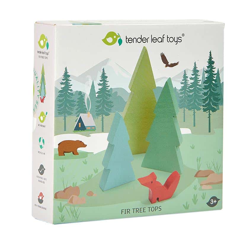 Tender Leaf Toys Fir Tree Tops by Learning Bugs - Learning Bugs UK