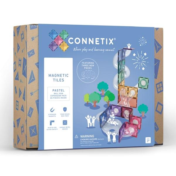 Connetix Tiles 80 Piece Pastel Ball Run Expansion Pack by Connetix - Learning Bugs UK