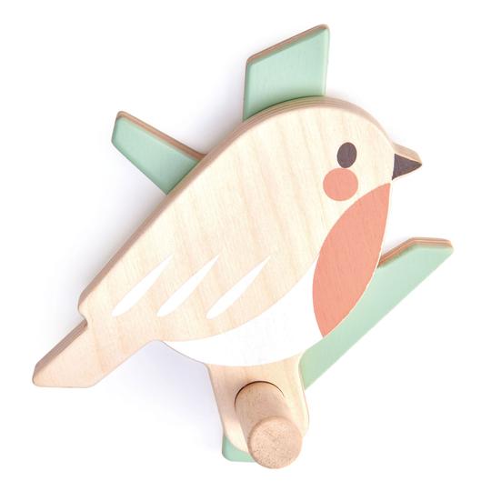 Forest Coat Hook Robin by Tenderleaf Toys - Learning Bugs UK
