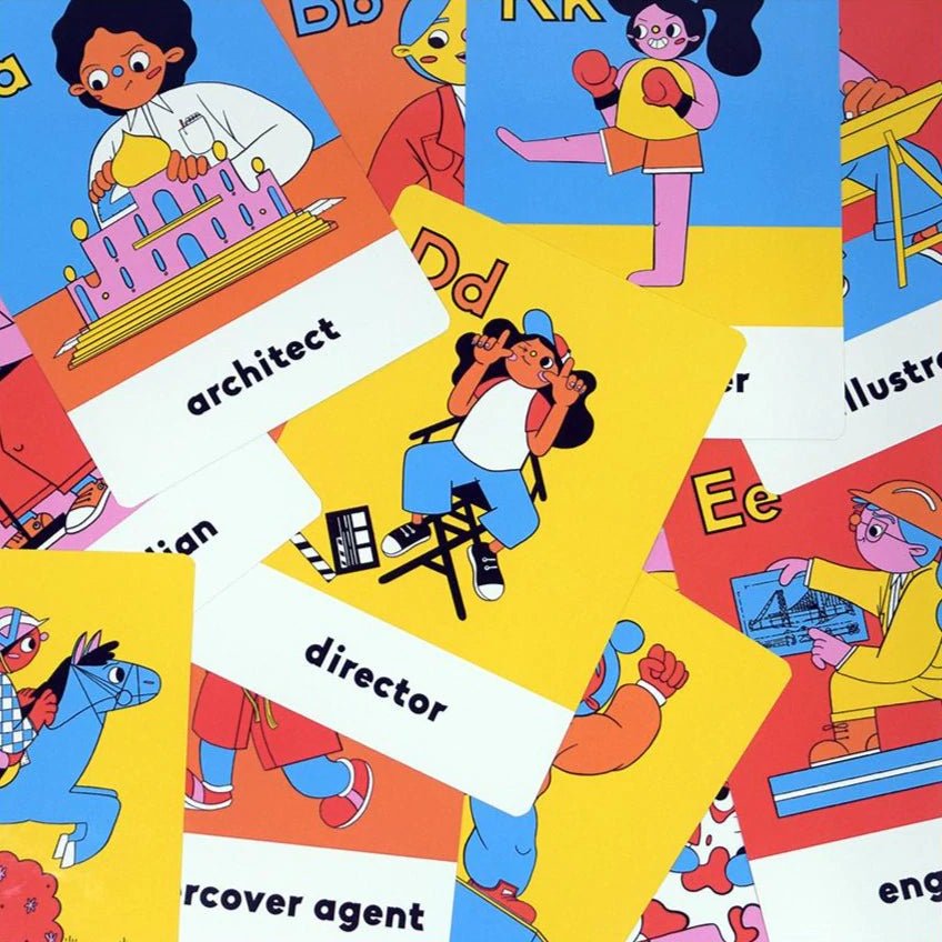 Boss Babs The GALphabet - Flash Cards by Boss Babs - Learning Bugs UK