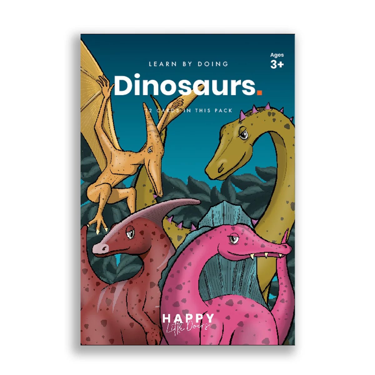 Happy Little Doers Learn Dinosaurs Flashcards by Happy Little Doers - Learning Bugs UK