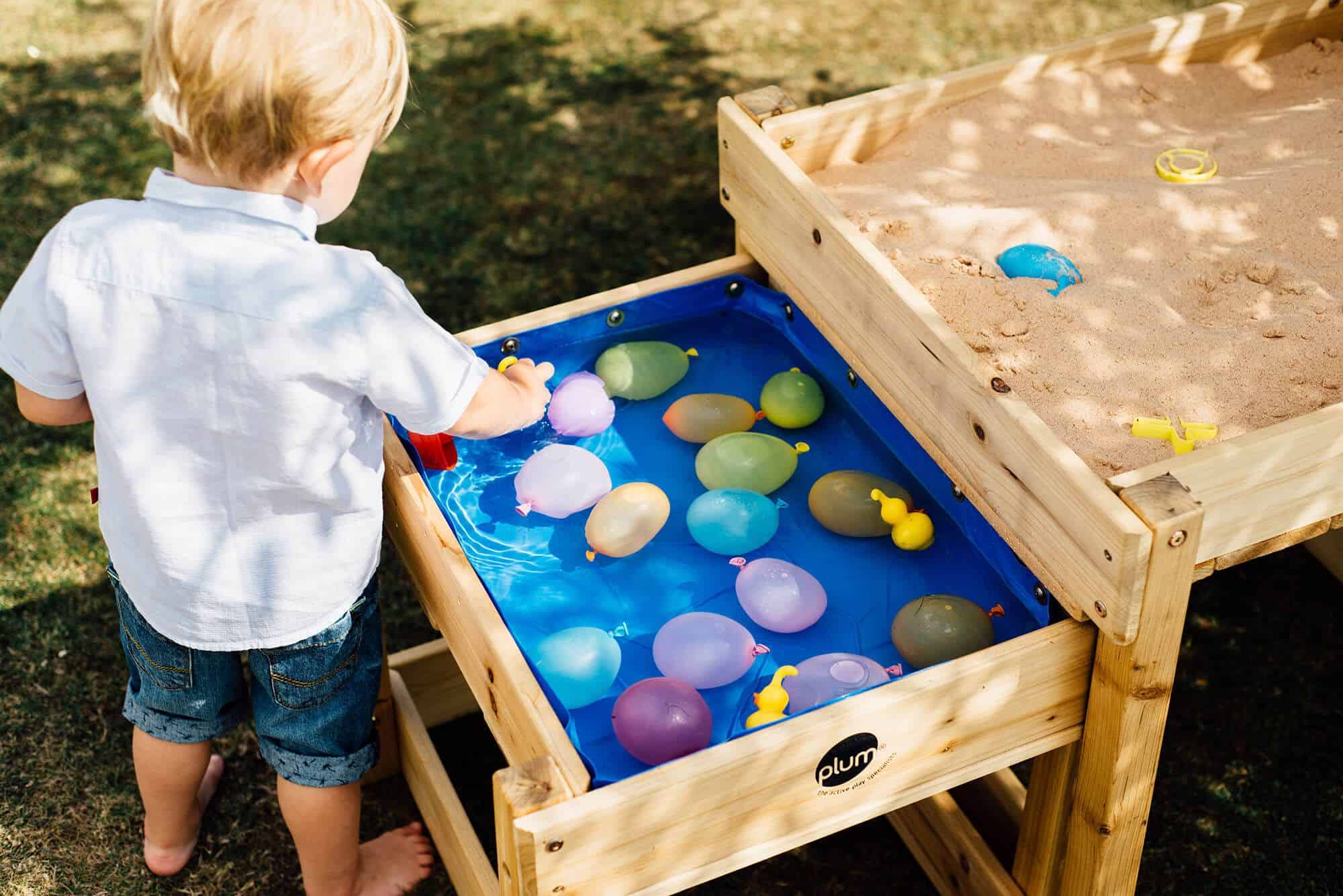 Plum Wooden Sandy Bay Sand and Water Table by Plum Play - Learning Bugs UK