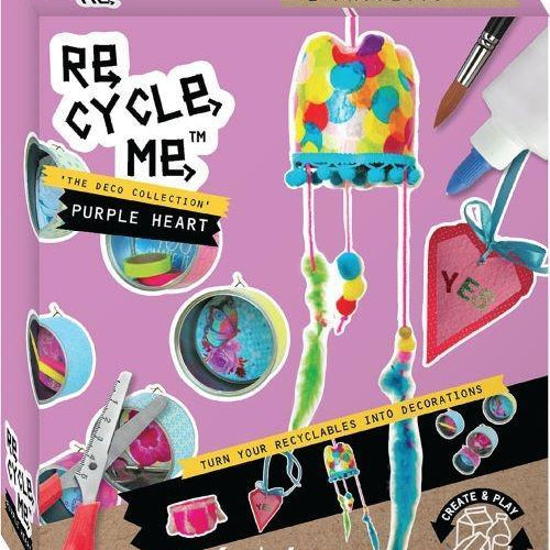 Recycleme Medium Kit: Home Deco Purple Hearts by Inside Out Toys - Learning Bugs UK