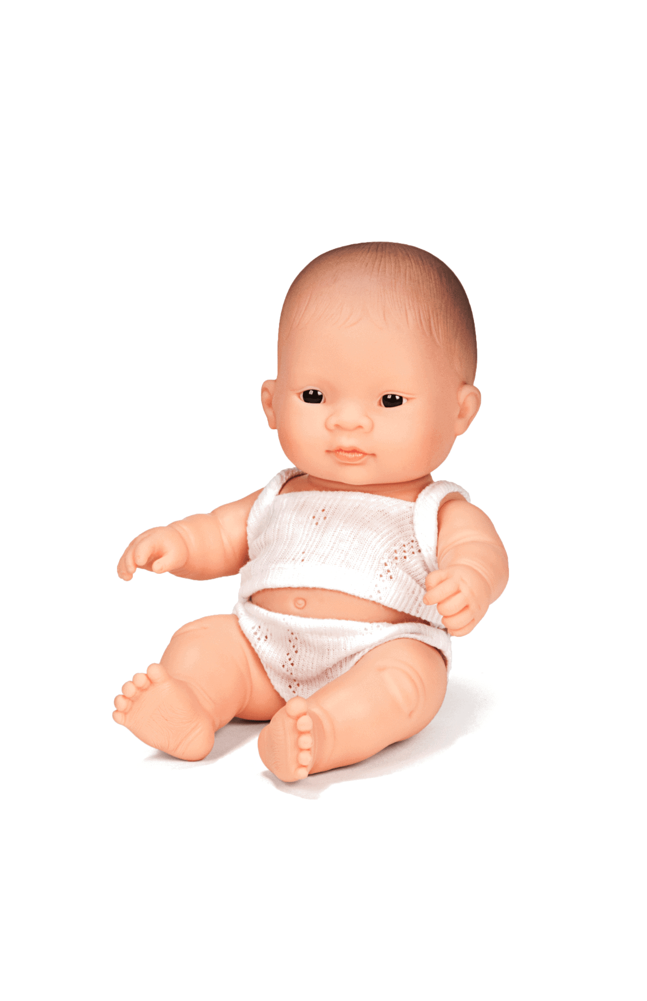Miniland Anatomically Correct Baby Doll - Asian & Black, Girl or Boy (21 cm) by Miniland - Learning Bugs UK