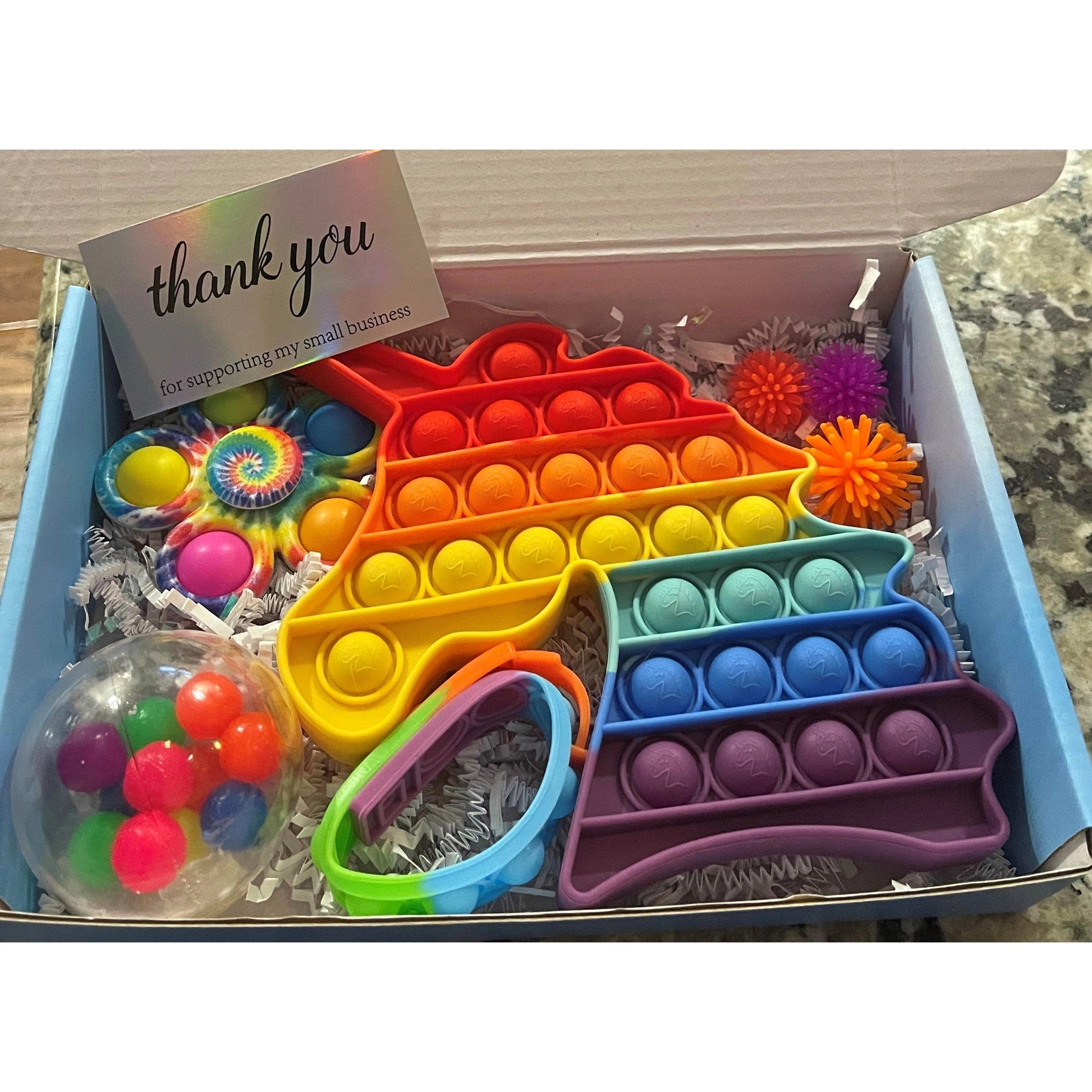 Fidget Toy Box: Unicorn Rainbow Party by Sweetest Fidgets - Learning Bugs UK