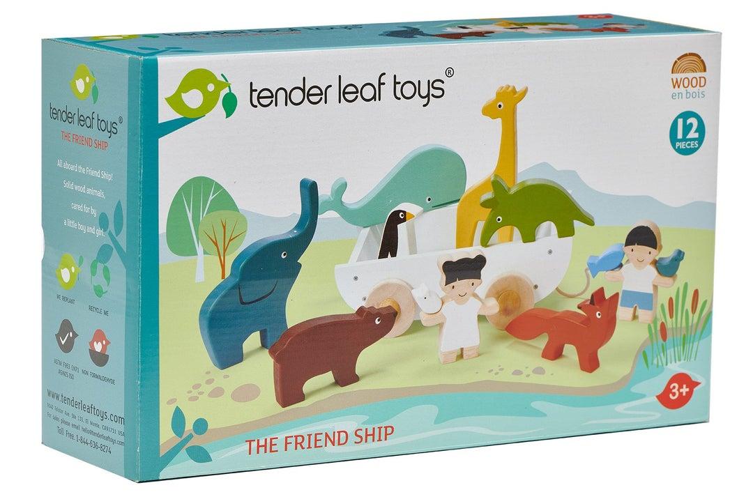 Buy Tender Leaf - Wooden Cart and Friends | for kids by Learning Bugs UK