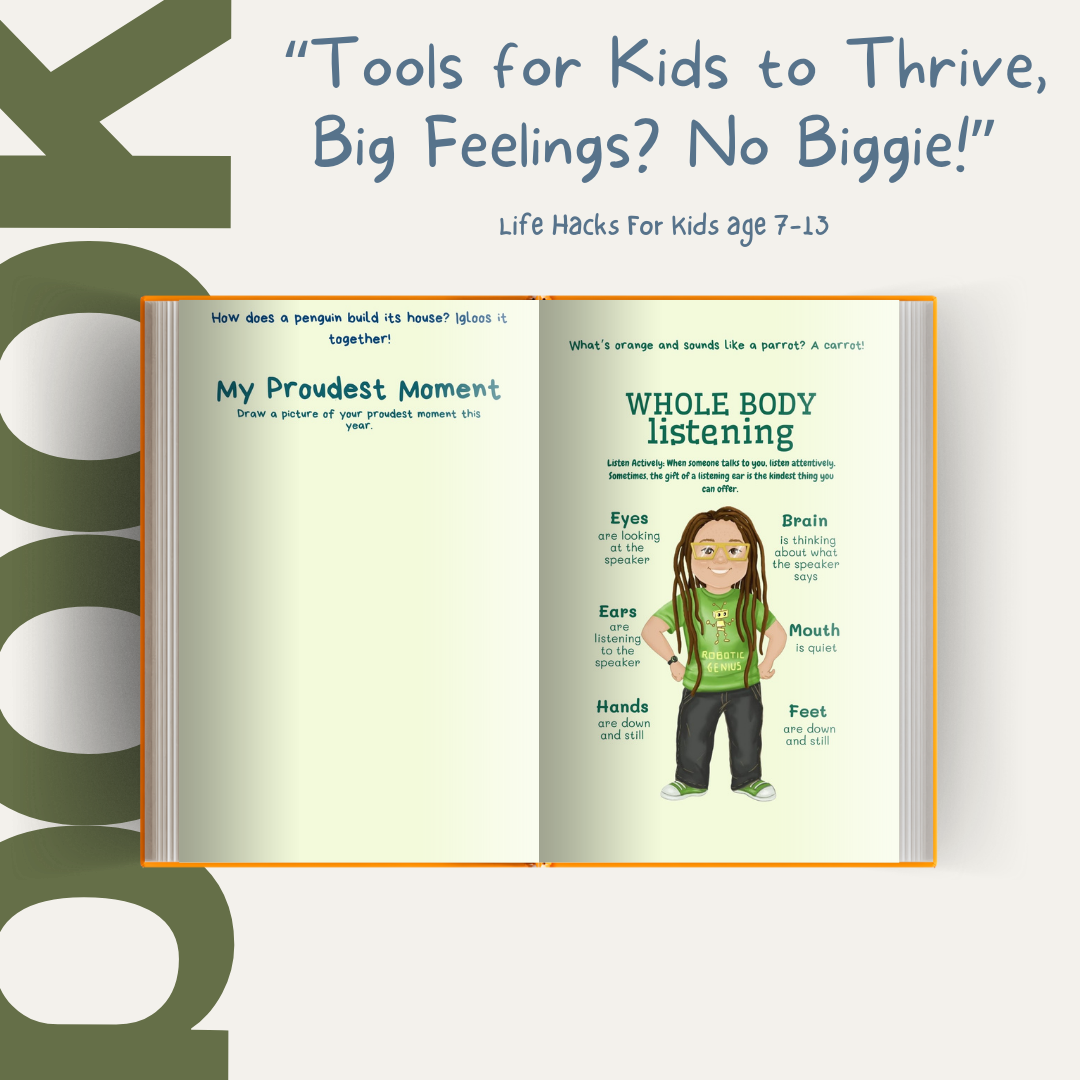 Tools for Kids to Thrive, Big Feelings? No Biggie! Life Hacks For Kids Age 7-13 Hey there, superstars! with 196 Pages.