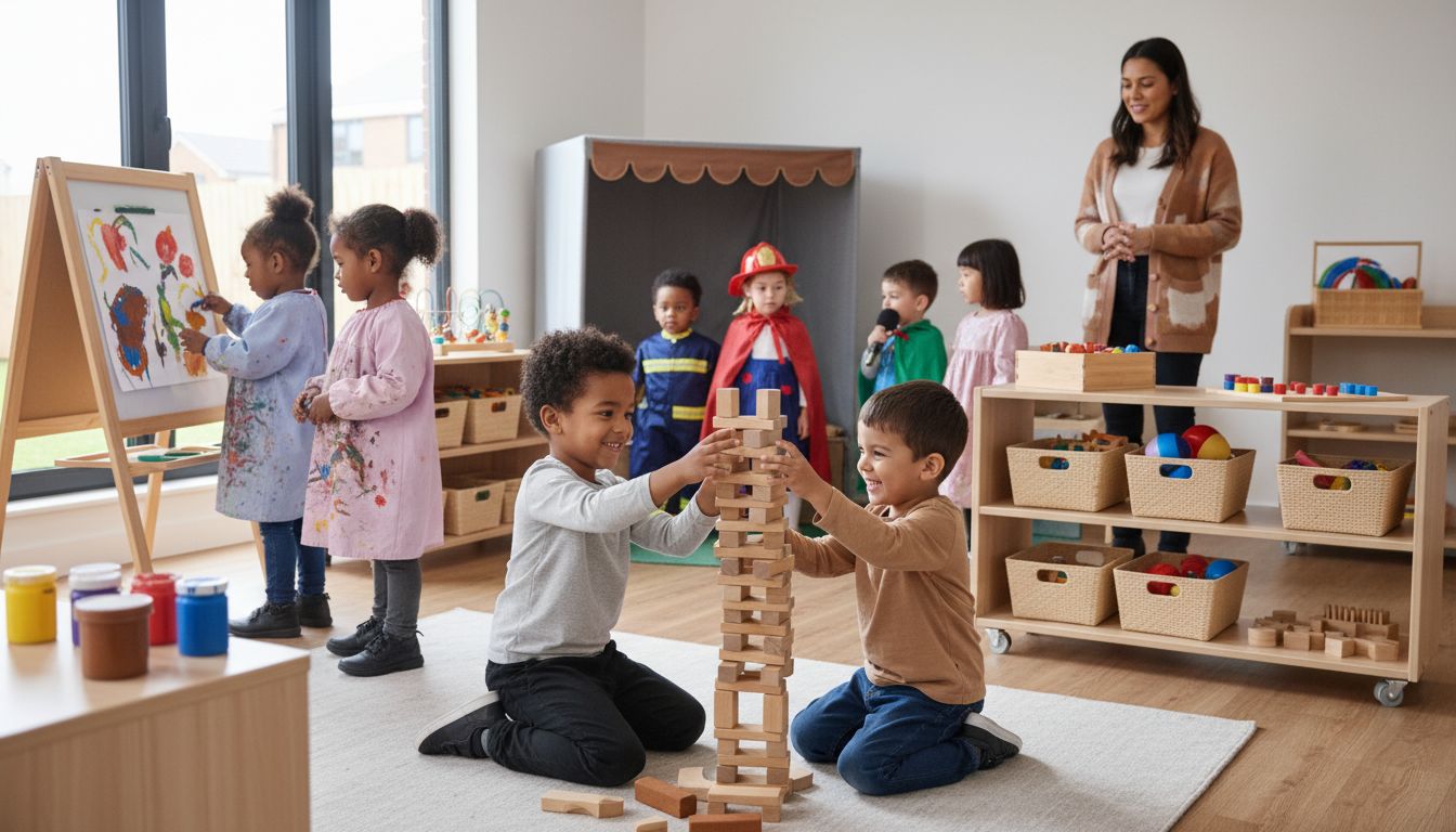 play-based classroom scene