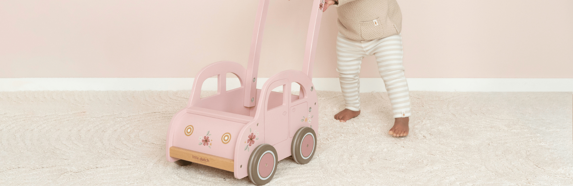 Little Dutch Wooden vs Plastic Walker
