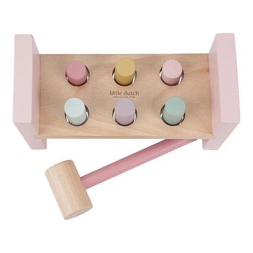 Little Dutch Pounding Bench - Fairy Garden – Hammering Toys for children, available at Learning Bugs UK