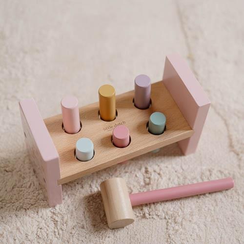 Little Dutch Pounding Bench - Fairy Garden – Hammering Toys for children, available at Learning Bugs UK