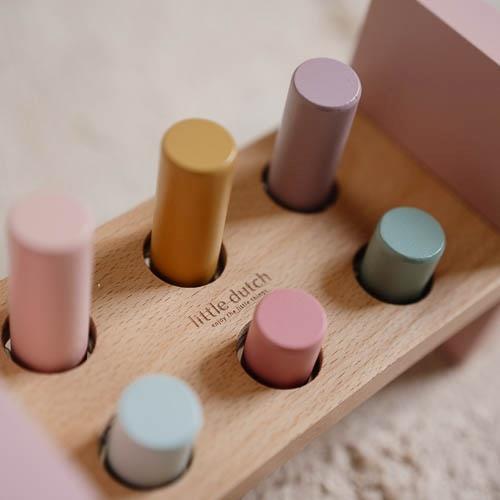 Little Dutch Pounding Bench - Fairy Garden – Hammering Toys for children, available at Learning Bugs UK