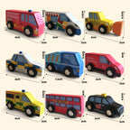 Bee Smart Wooden 9 Vehicle Set by Bee Smart - Learning Bugs UK